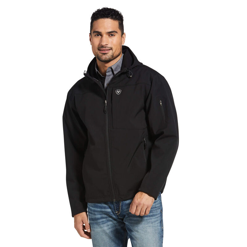 Chaqueta Ariat Vernon Hooded Softshell Water Resistant Negras Hombre - Chile 025-NAKIGE